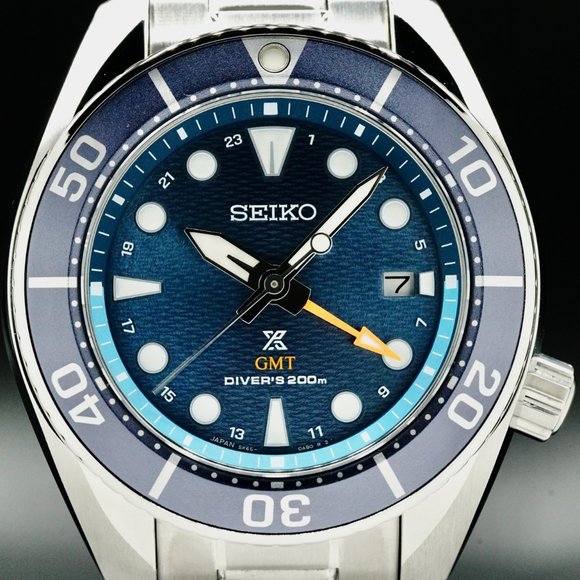 NEW SEIKO SFK001 PROSPEX 'SOLAR SUMO' GMT DIVER QUARTZ MEN'S WATCH - Picture 8 of 8